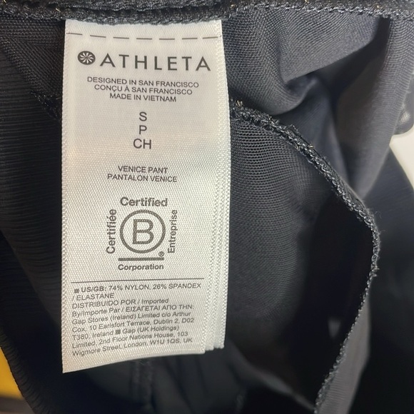 Athleta | Women’s Black Venice Flare Leg Pants Size Small - Picture 9 of 9